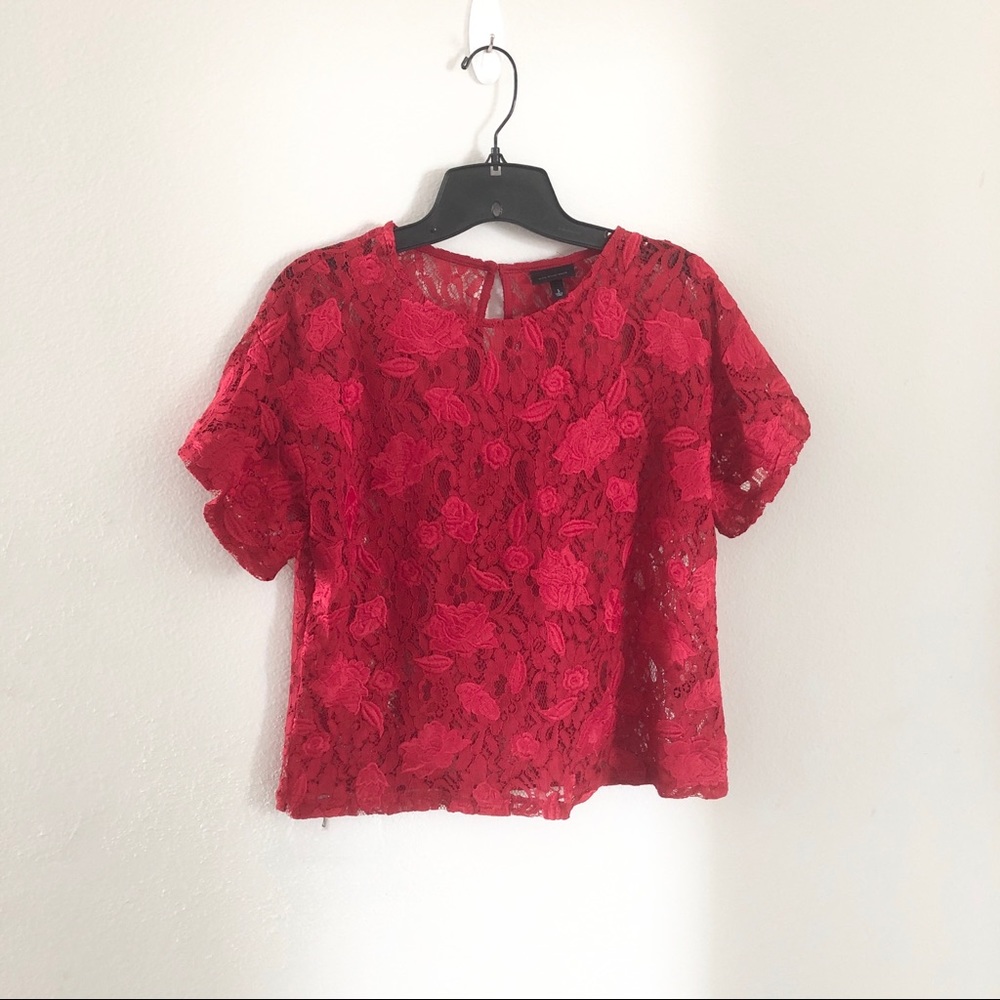 Who What Wear Lace Top